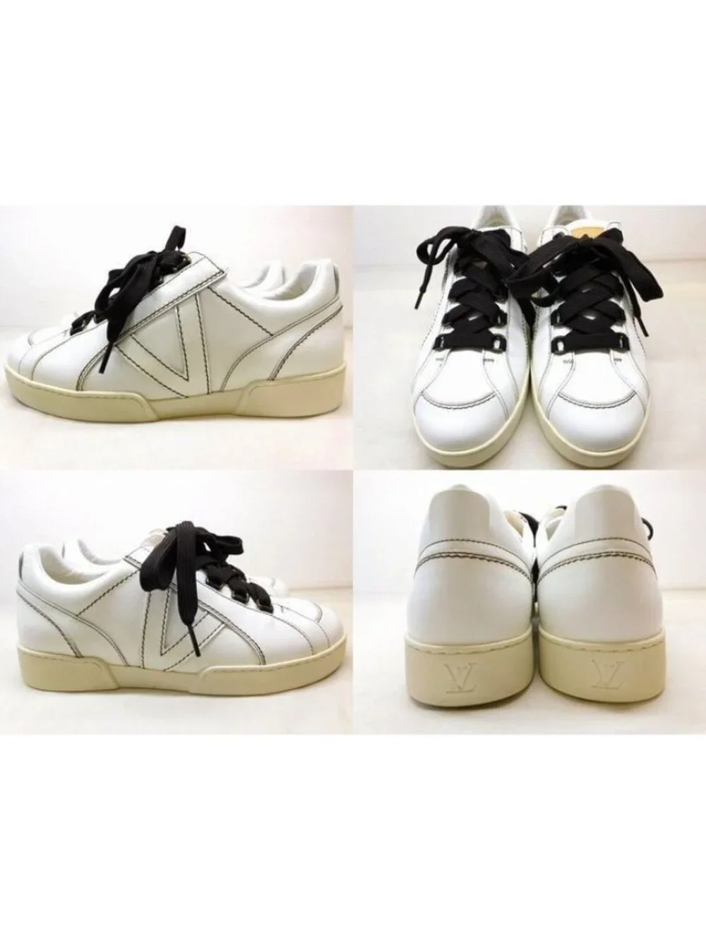 Louis Vuitton Sneakers White Leather Low-Cut 6